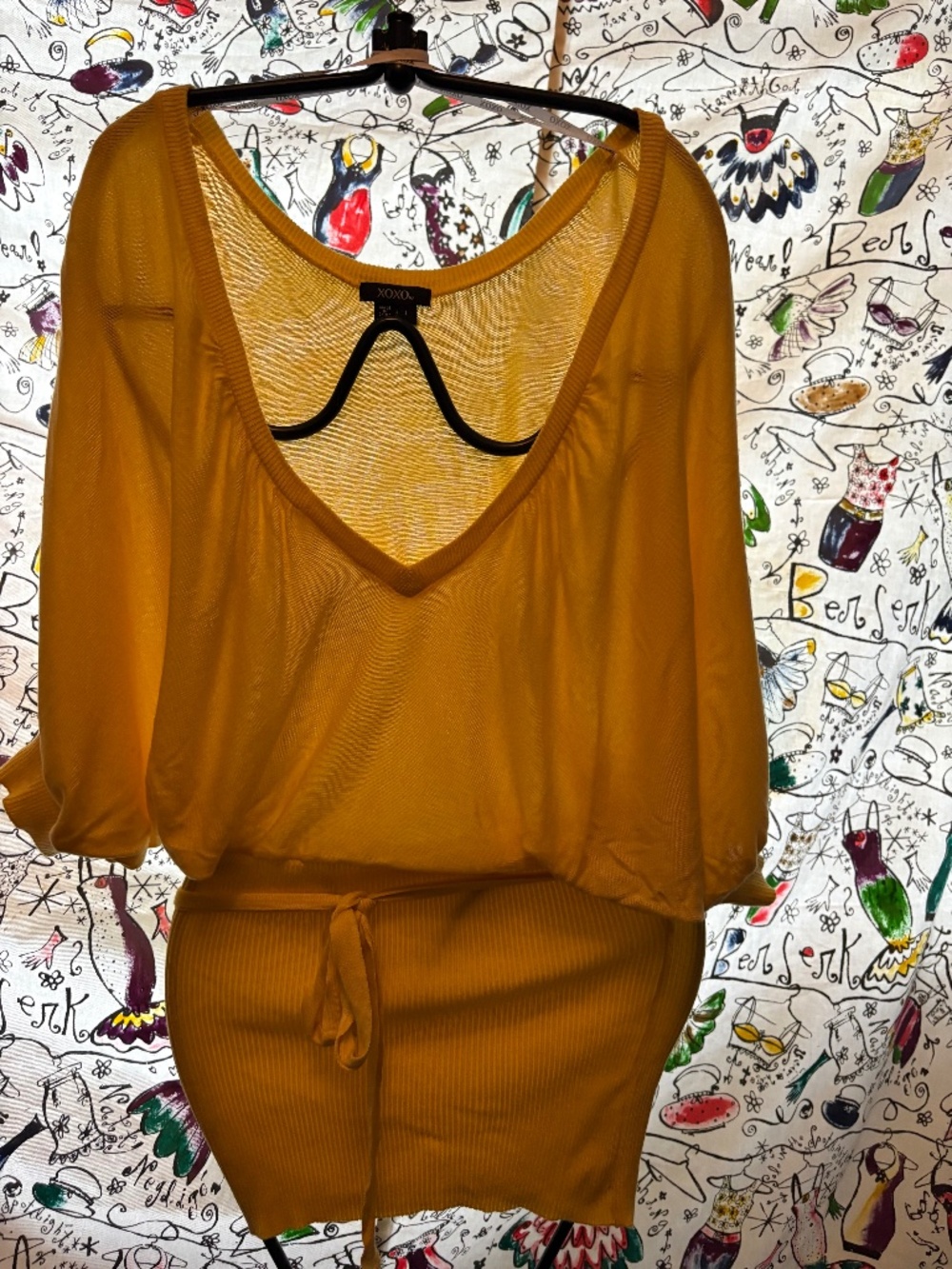 XOXO V-neck Tunic Sweater